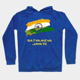 Satyameva Jayate Indian Flag Hoodie